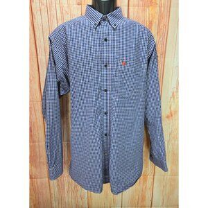 Ariat Pro Series Mens Long Sleeve Button-Up Plaid Western Shirt Large